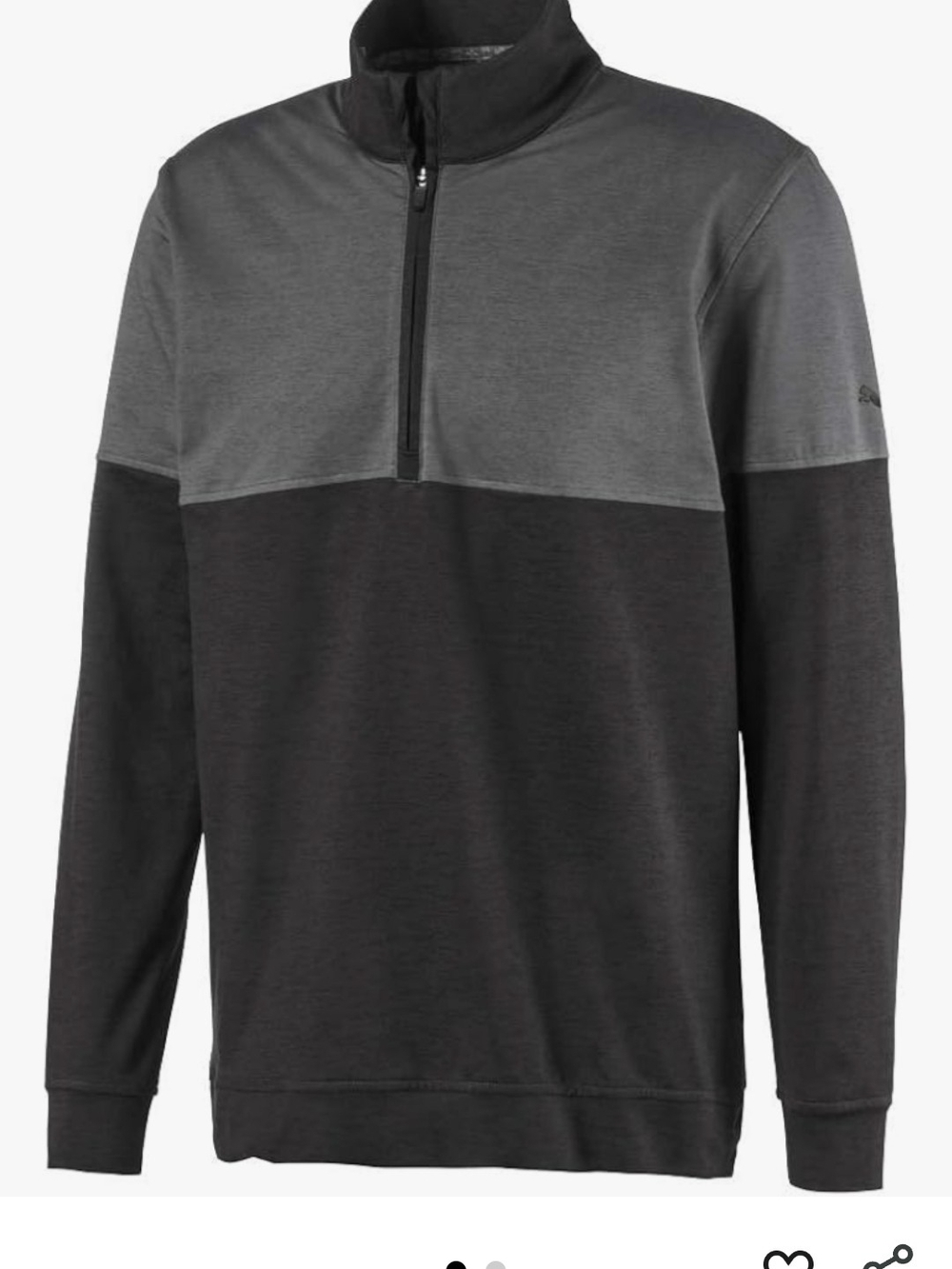 Puma Cloudspum Warm Up 1/4 Zip - Noir Quiet Shade